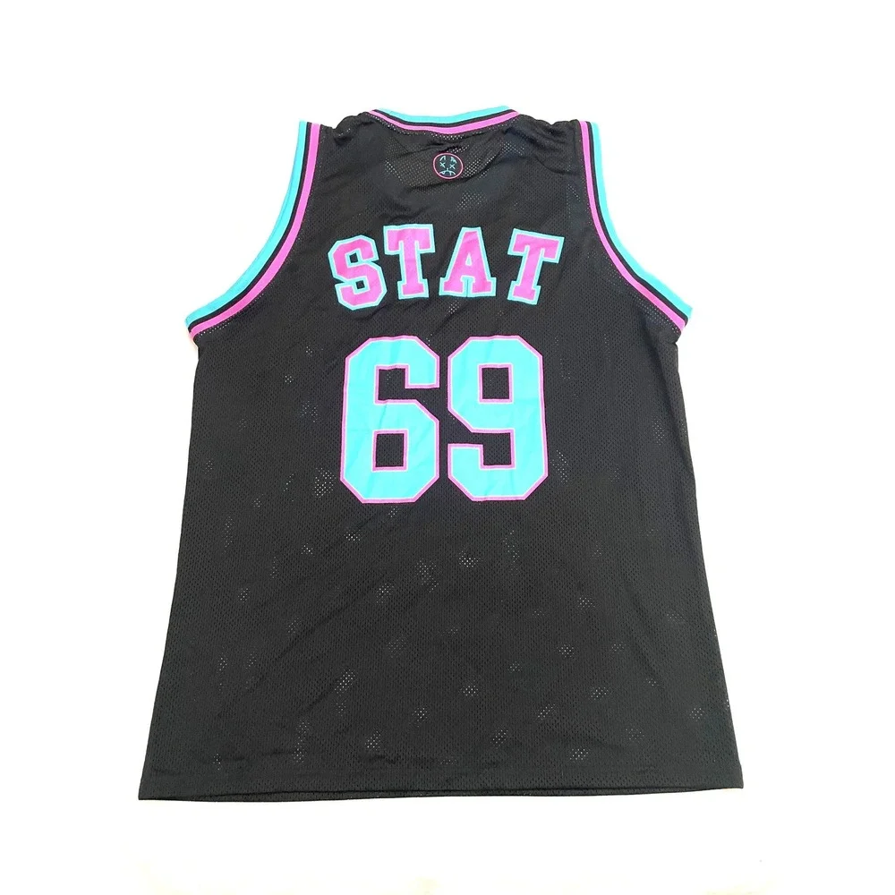 Stand Atlantic Basketball Jersey Unisex Medium Black Pink Elephants Tour Merch